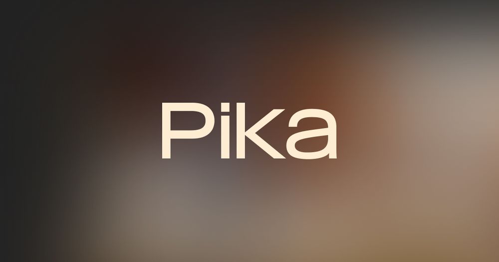 Screenshot of pika.art