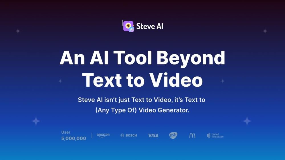 Screenshot of Steve AI