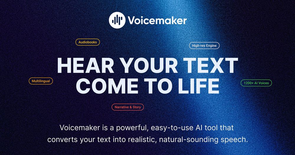 Screenshot of Voicemaker