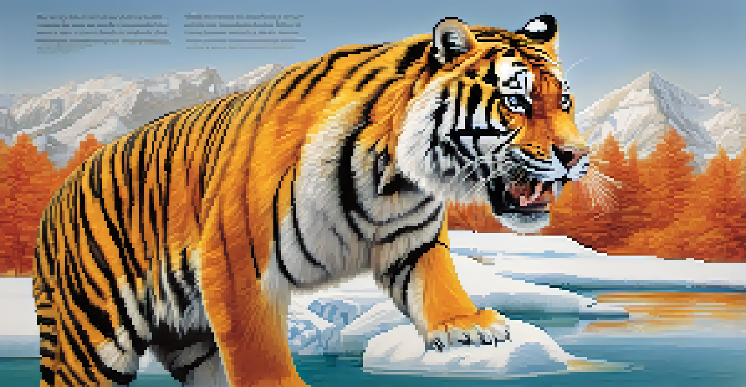 A visually striking campaign image illustrating endangered species alongside statistics about their decline.