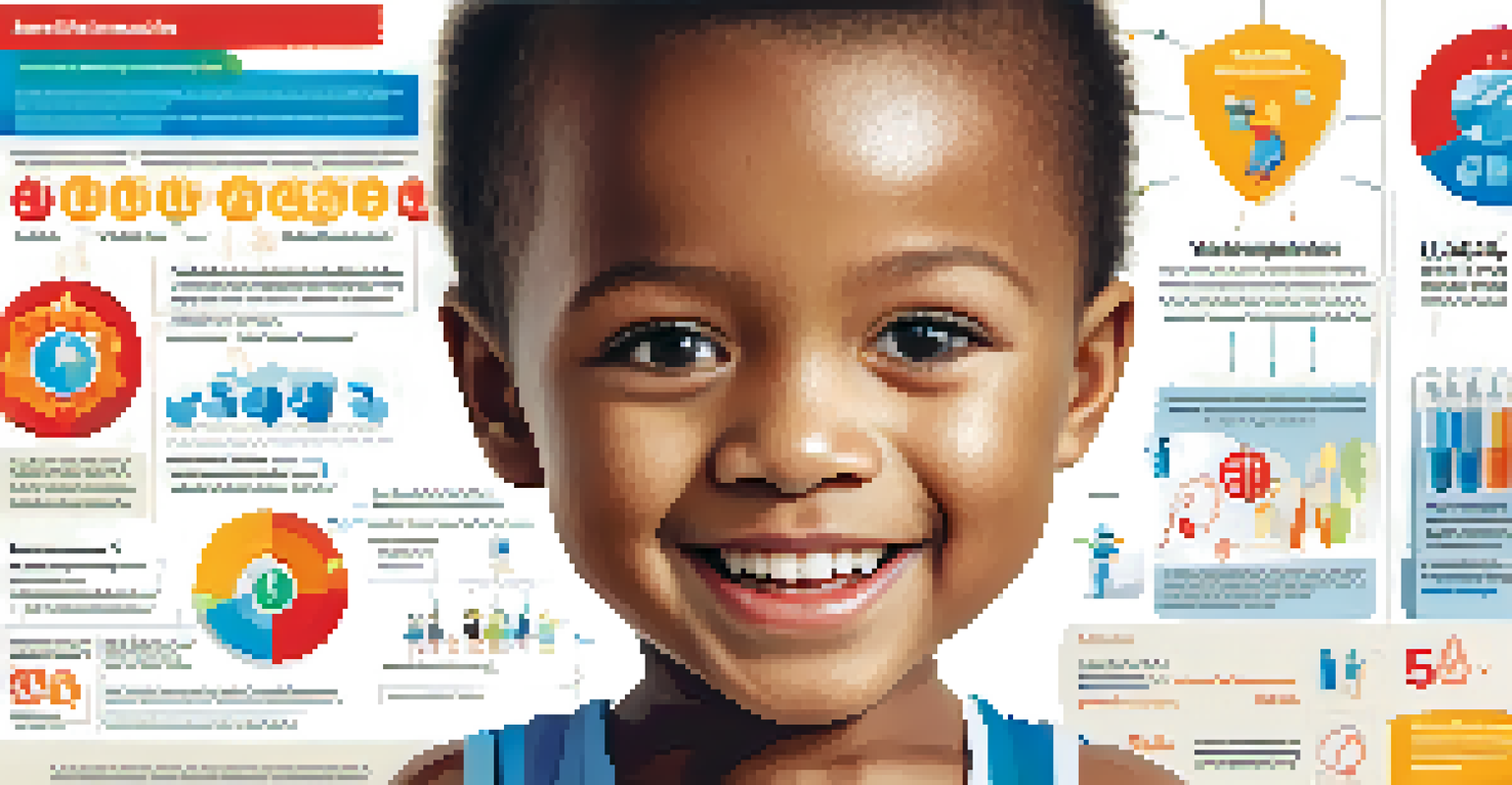 An educational infographic about the benefits of vaccination with visuals and statistics.