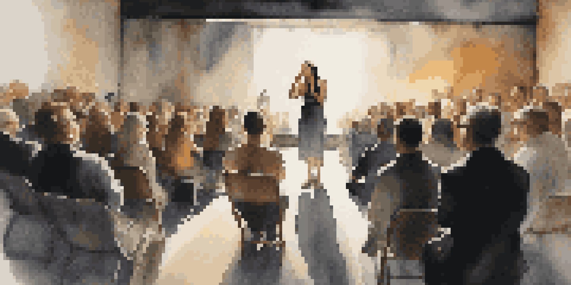 A performance artist surrounded by an engaged audience, showcasing vulnerability and strength under dramatic lighting.