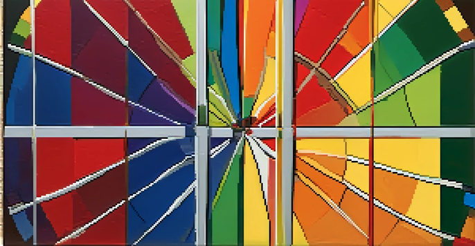 A close-up of a color wheel with primary, secondary, and tertiary colors on a textured canvas background, illuminated by soft natural light.