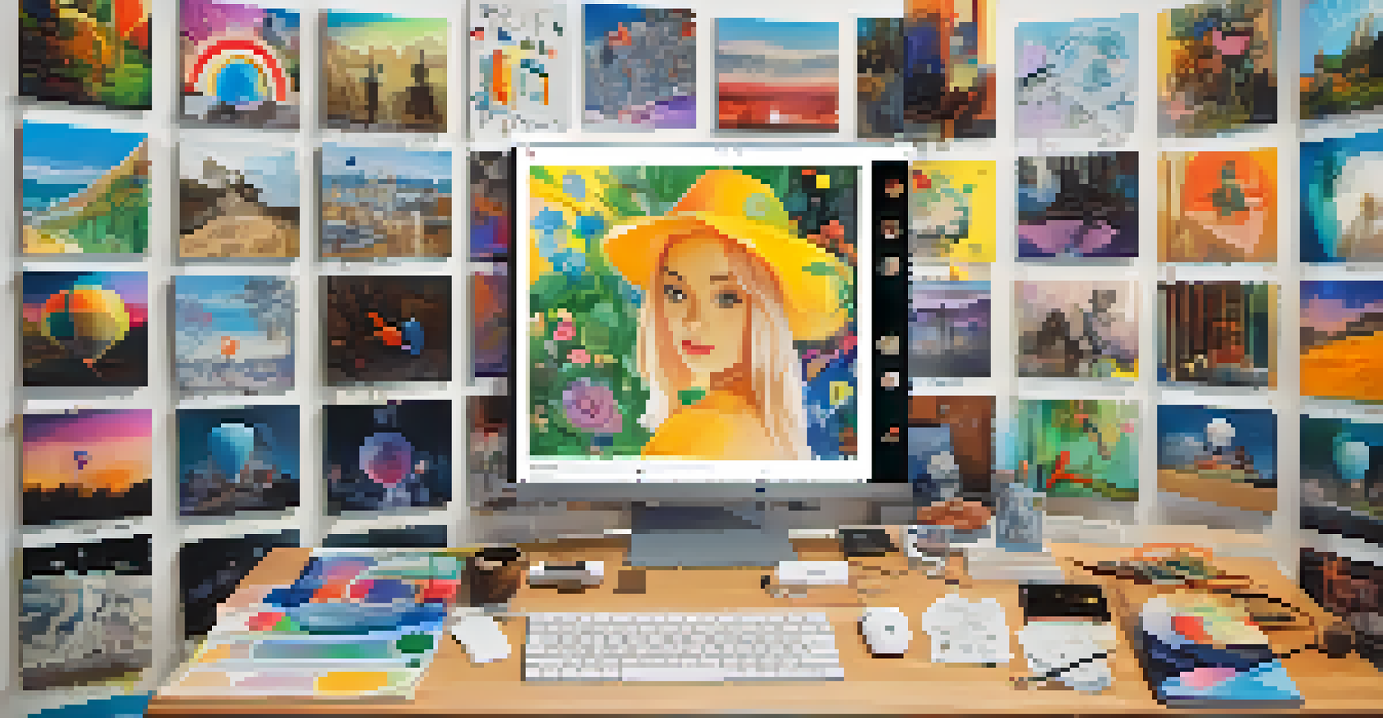 A digital canvas filled with colorful submissions from artists participating in an online art challenge, with a timer and chatbox visible.