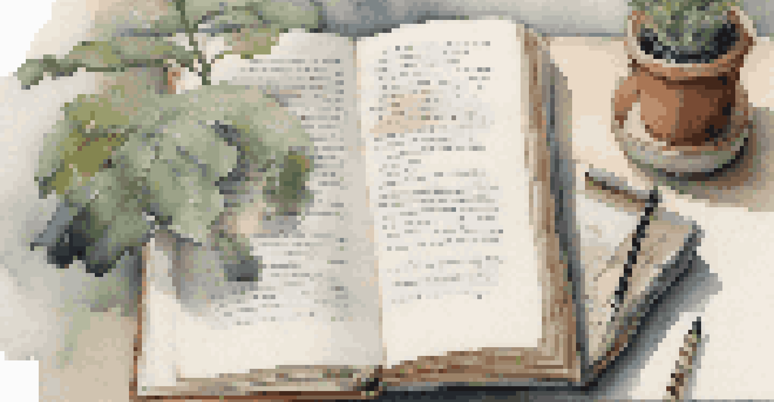 A detailed art documentation book displaying notes and images of artworks.