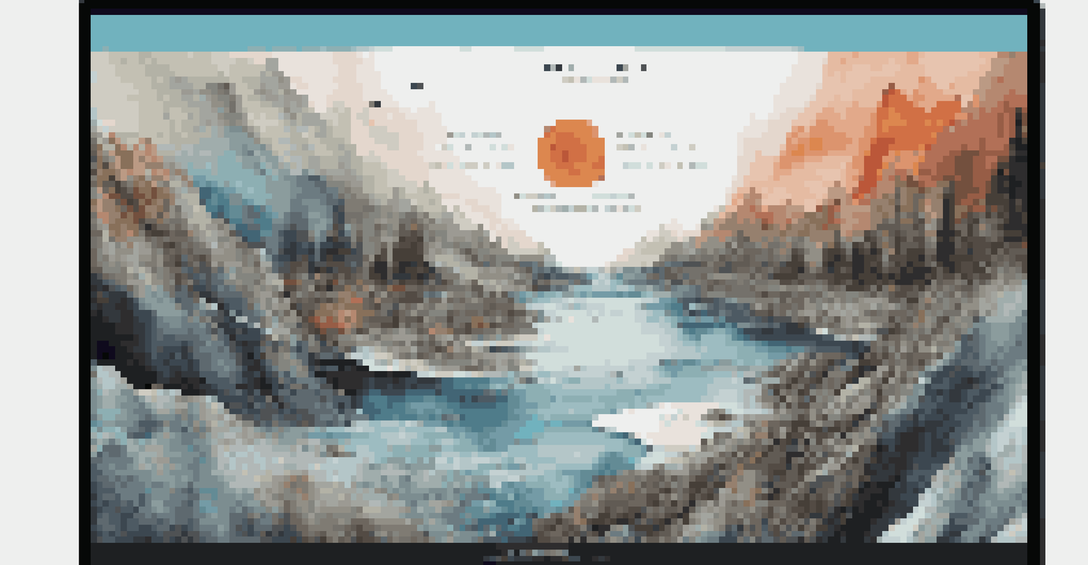 A digital art exhibition website featuring artworks on climate change, with an interactive and modern layout for viewer engagement.