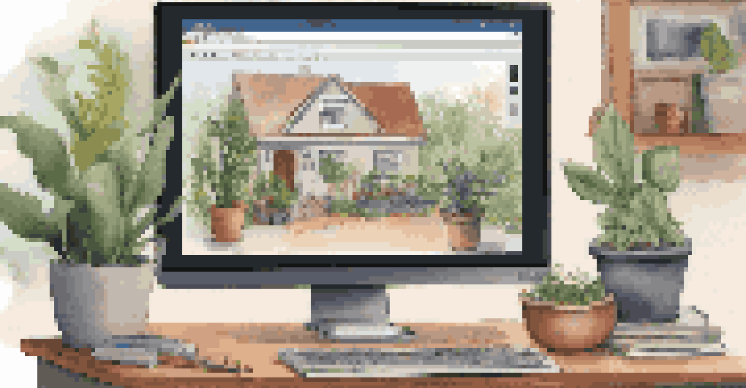 A computer screen displaying an online art class with an instructor demonstrating painting techniques, set in a cozy workspace.