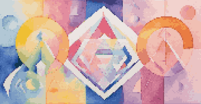 A colorful graphic design displaying diverse gender symbols on a pastel gradient background, symbolizing inclusivity and unity.