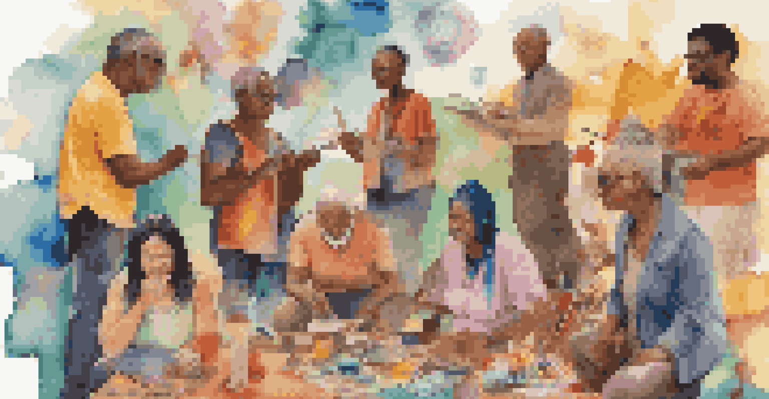 A colorful digital collage of people of different ages and backgrounds creating art, showcasing diversity and creativity.