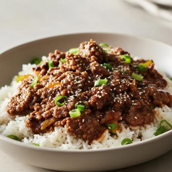 Korean Ground Beef Recipe