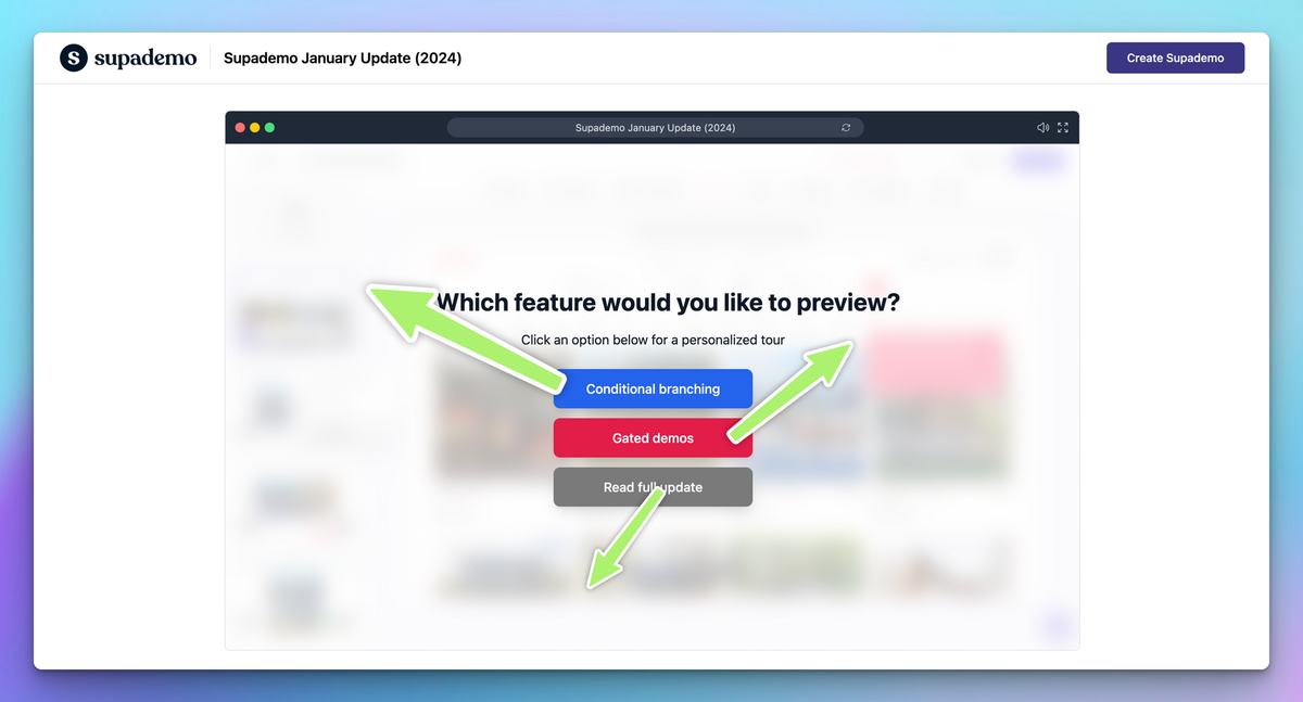 A Guide to Interactive Demo Branching | Supademo Blog