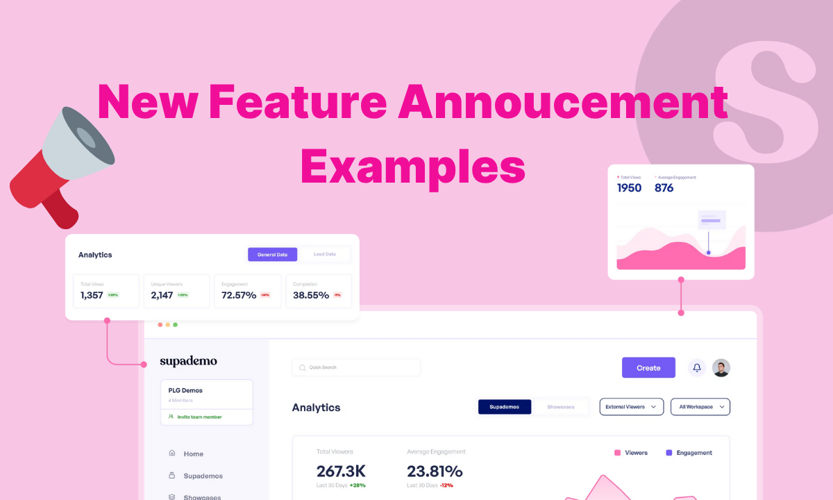 12 real-world examples to inspire your next feature launch | Supademo Blog