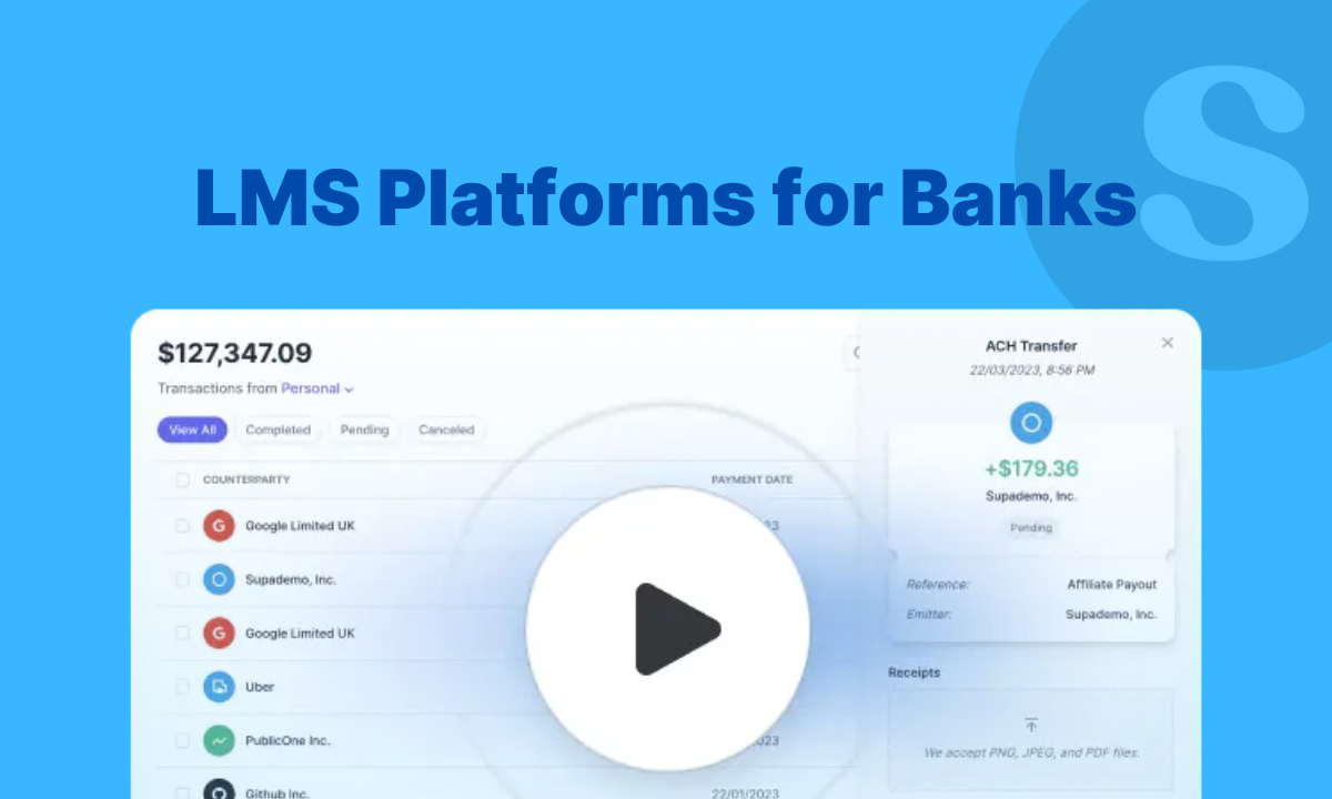 11 Best LMS Platforms for Banks in 2026 | Supademo Blog