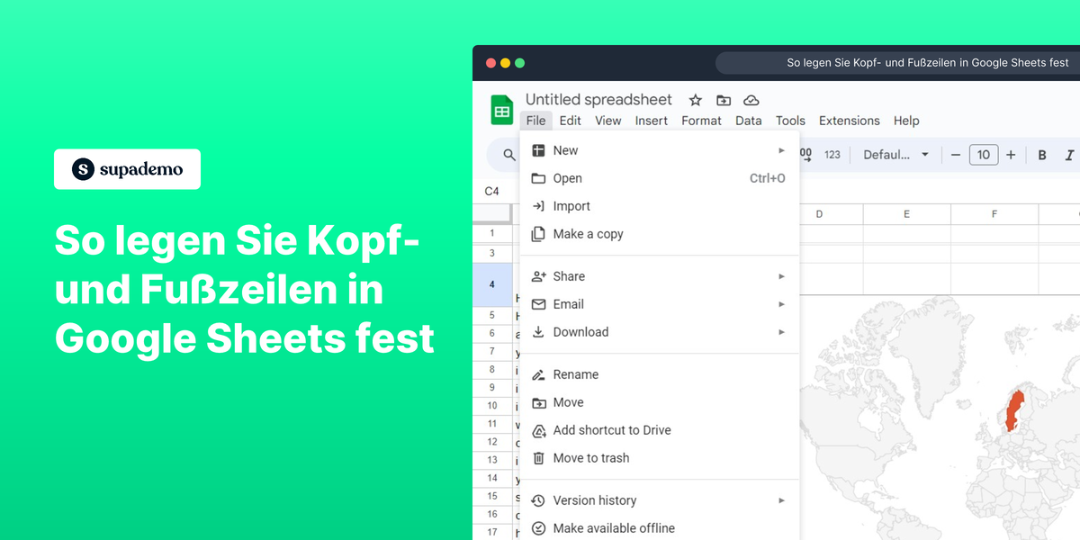 so-legen-sie-kopf-und-fu-zeilen-in-google-sheets-fest-supademo-blog