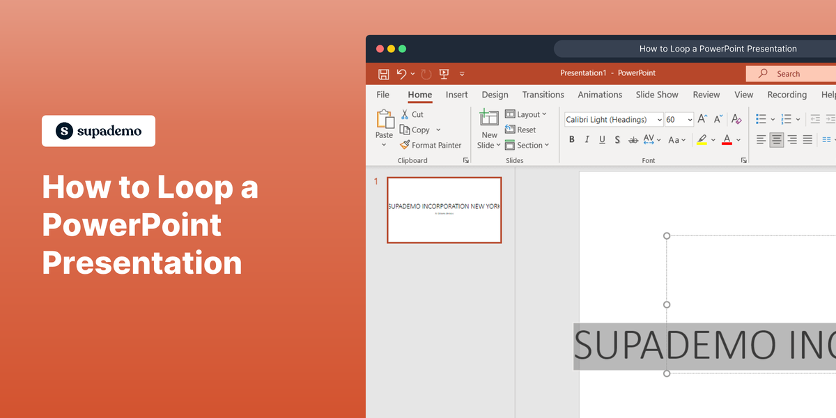 How to Loop a PowerPoint Presentation | Supademo Blog