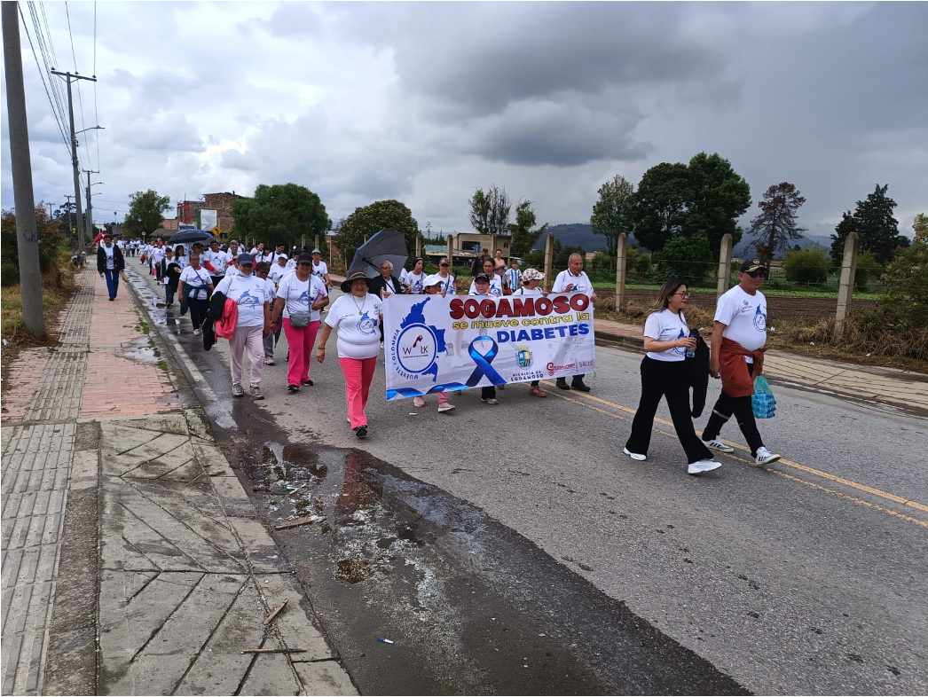 Caminata contra la diabetes en Sogamoso