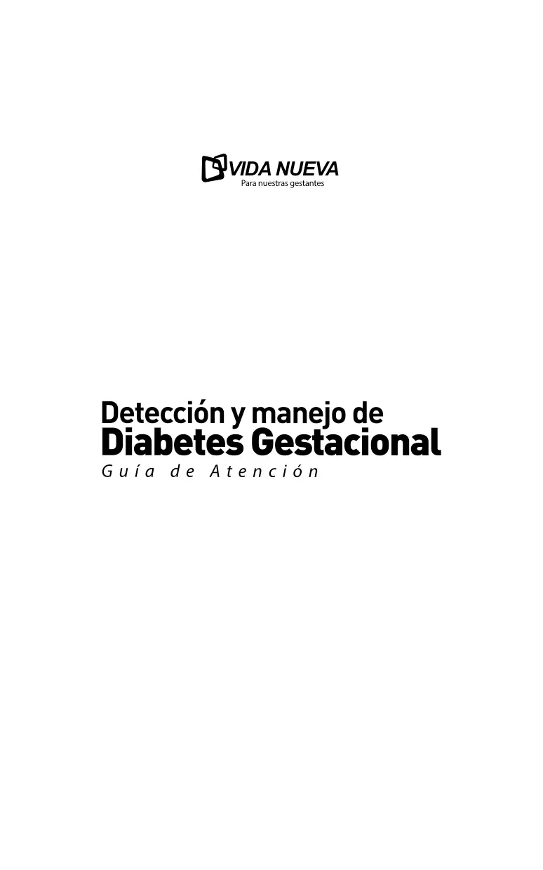 Detección y manejo de Diabetes Gestacional