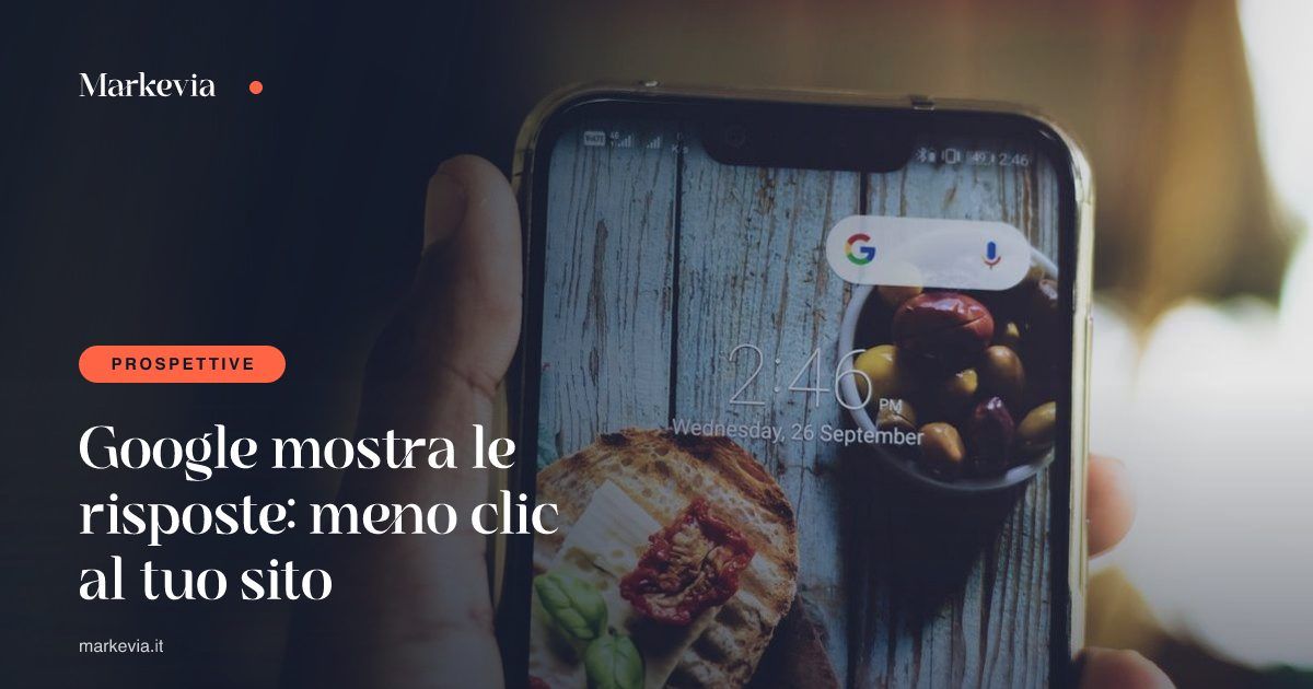 Google mostra le risposte: meno clic al tuo sito
