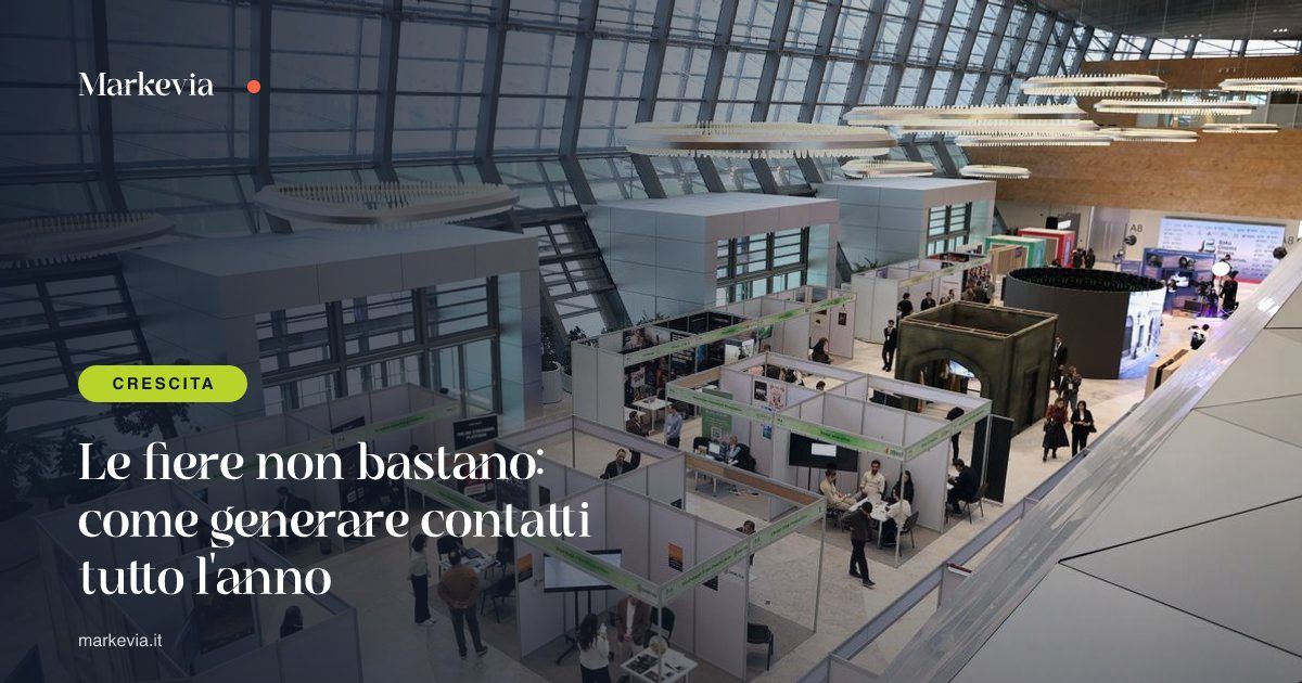 Le fiere non bastano: come generare contatti tutto l'anno