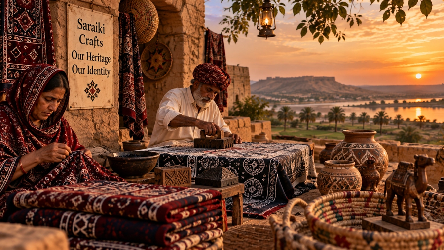 Saraiki Crafts & Ajrak