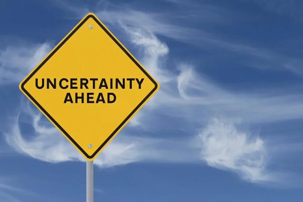 uncertainty ahead signage - how to create budget