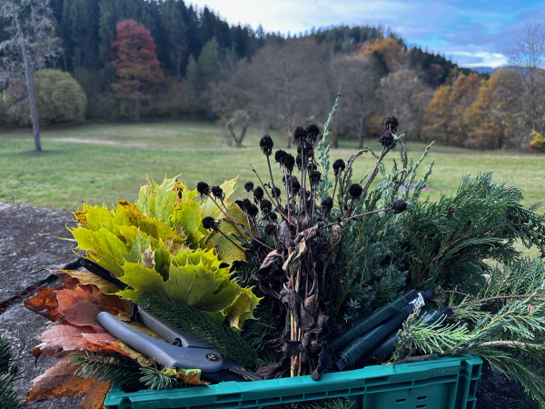 Schönes aus der Natur – Gedenksträußchen binden