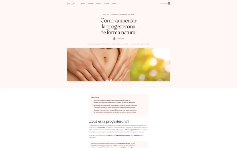 El artículo sobre cómo aumentar la progesterona de forma natural, el más leído del blog