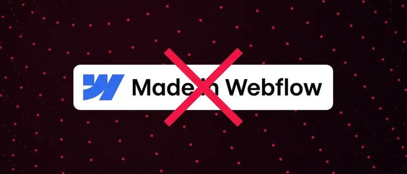 Oculta el “Made in Webflow” de una web pública