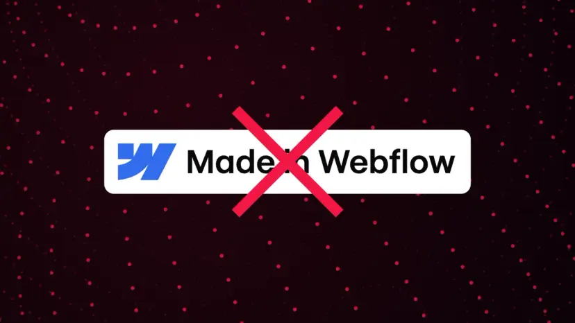 Oculta el “Made in Webflow” de una web pública