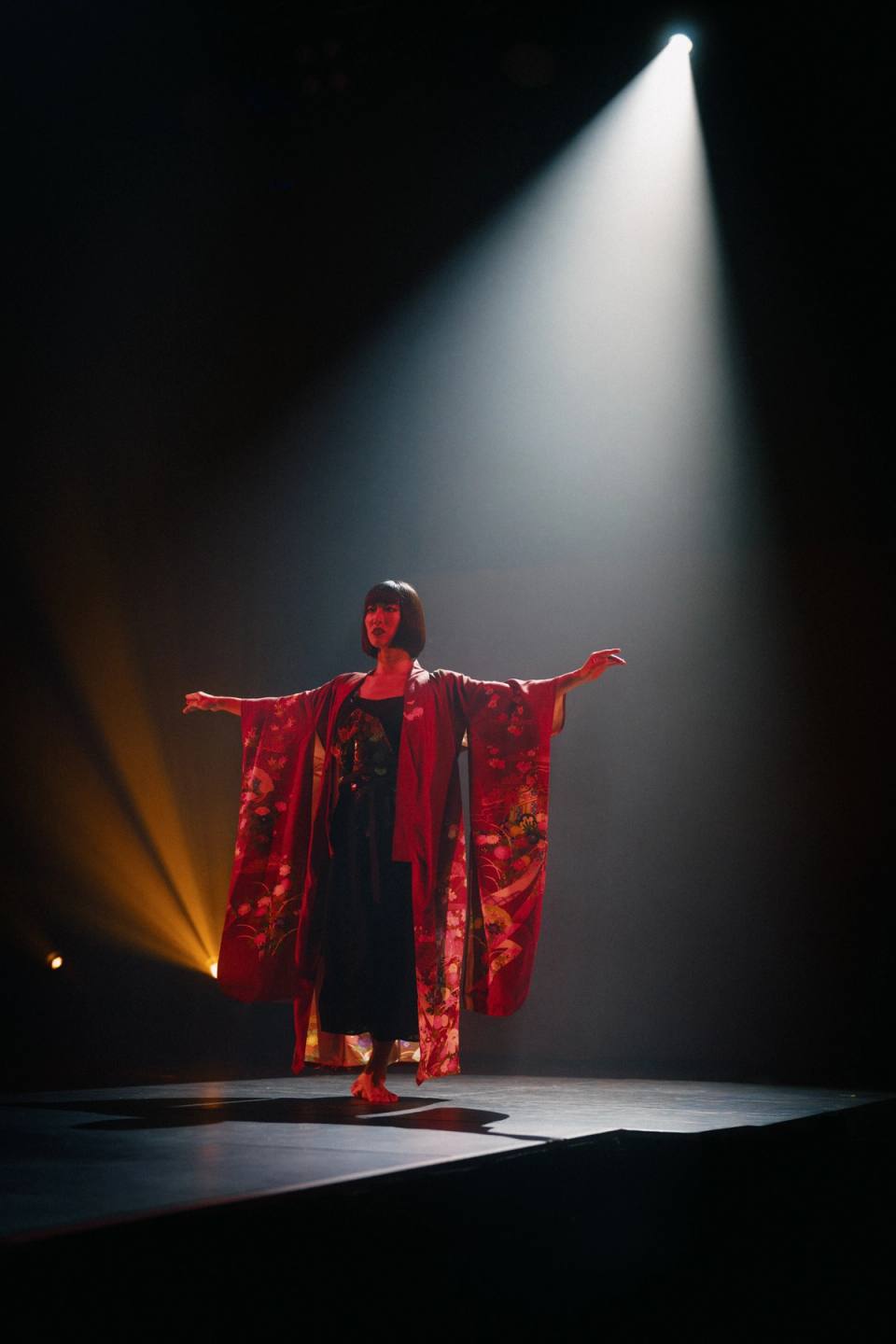 Female wearing Japanese kimono