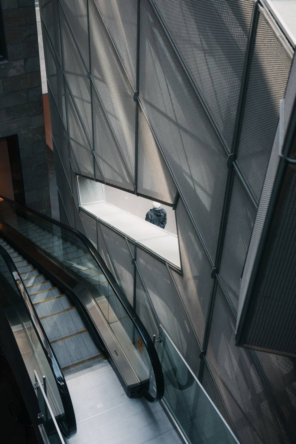 escalator top down view