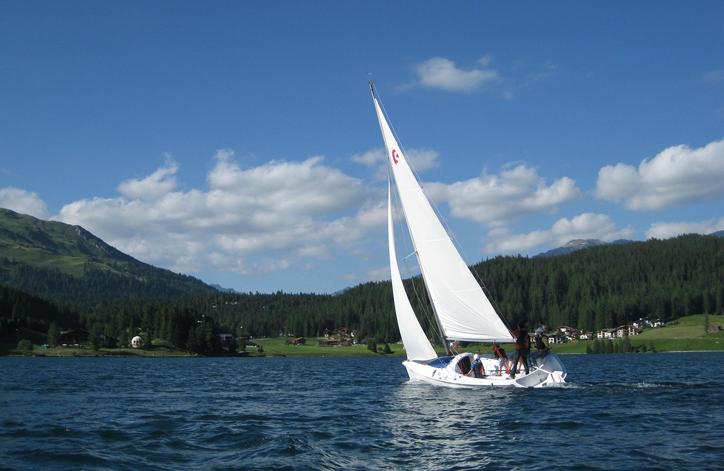Segeln auf dem Davosersee