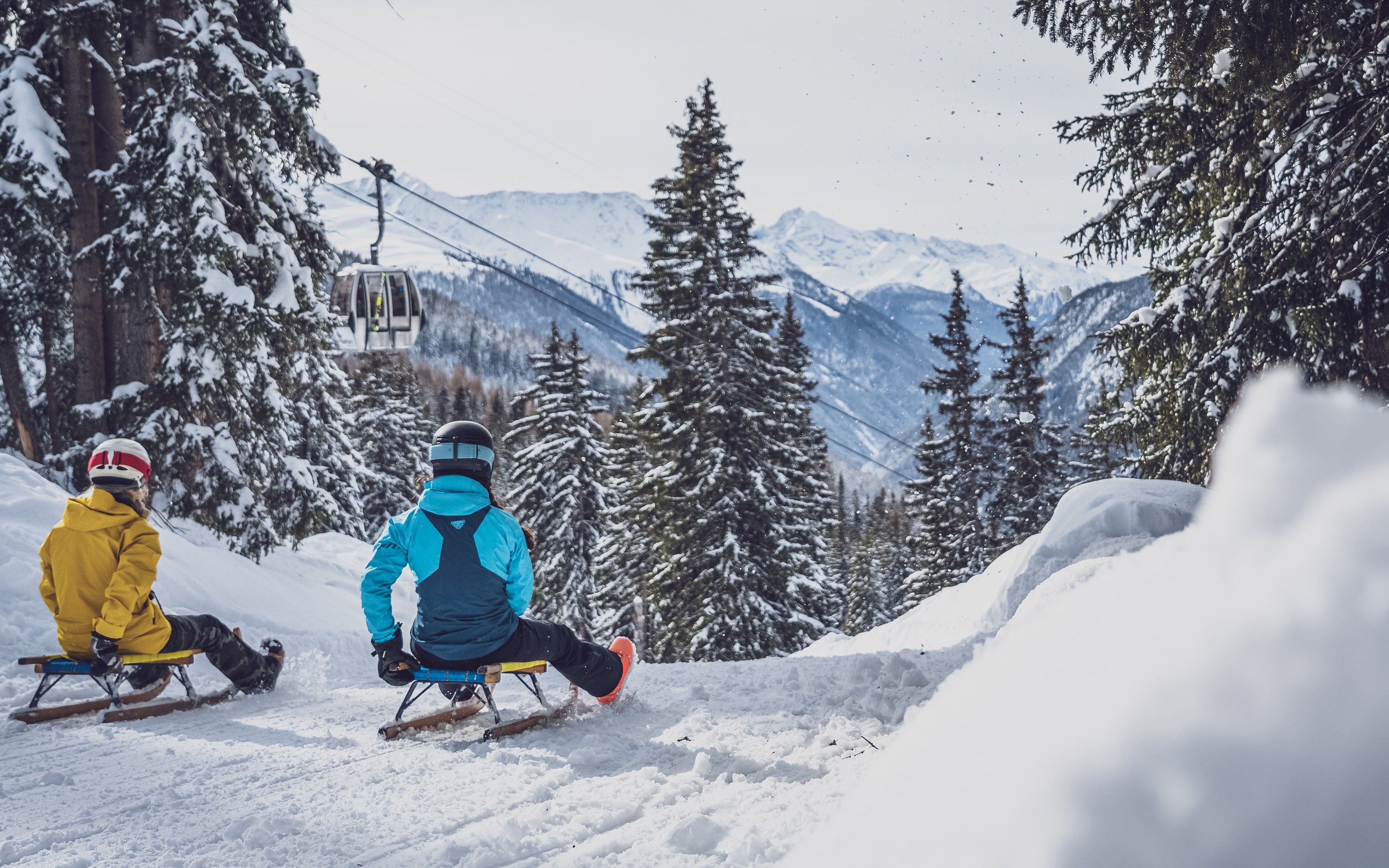 Schlitteln auf dem Rinerhorn
