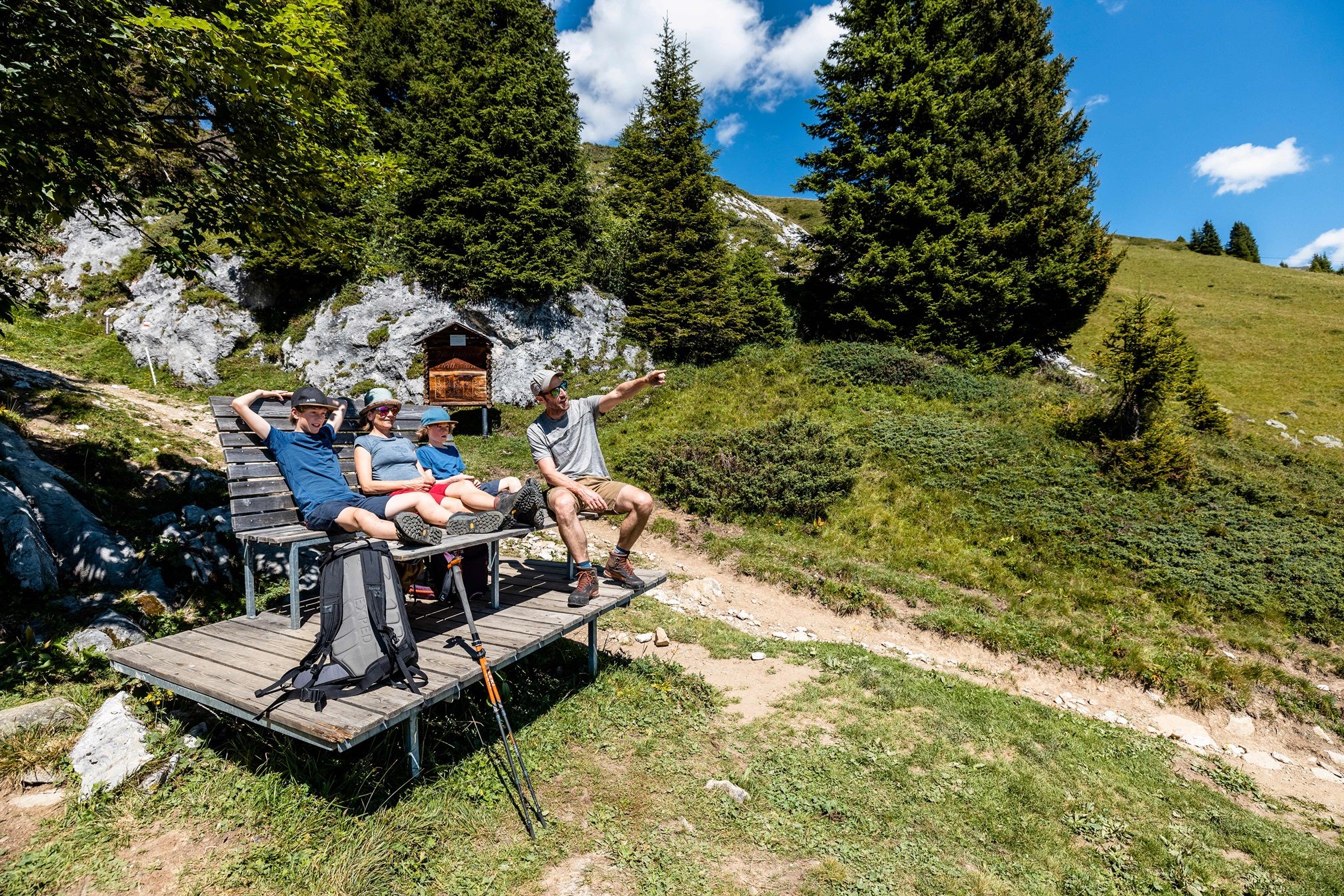 Das Wandergebiet in Davos Klosters bietet familienfreundliche Wander- und Spazierwege