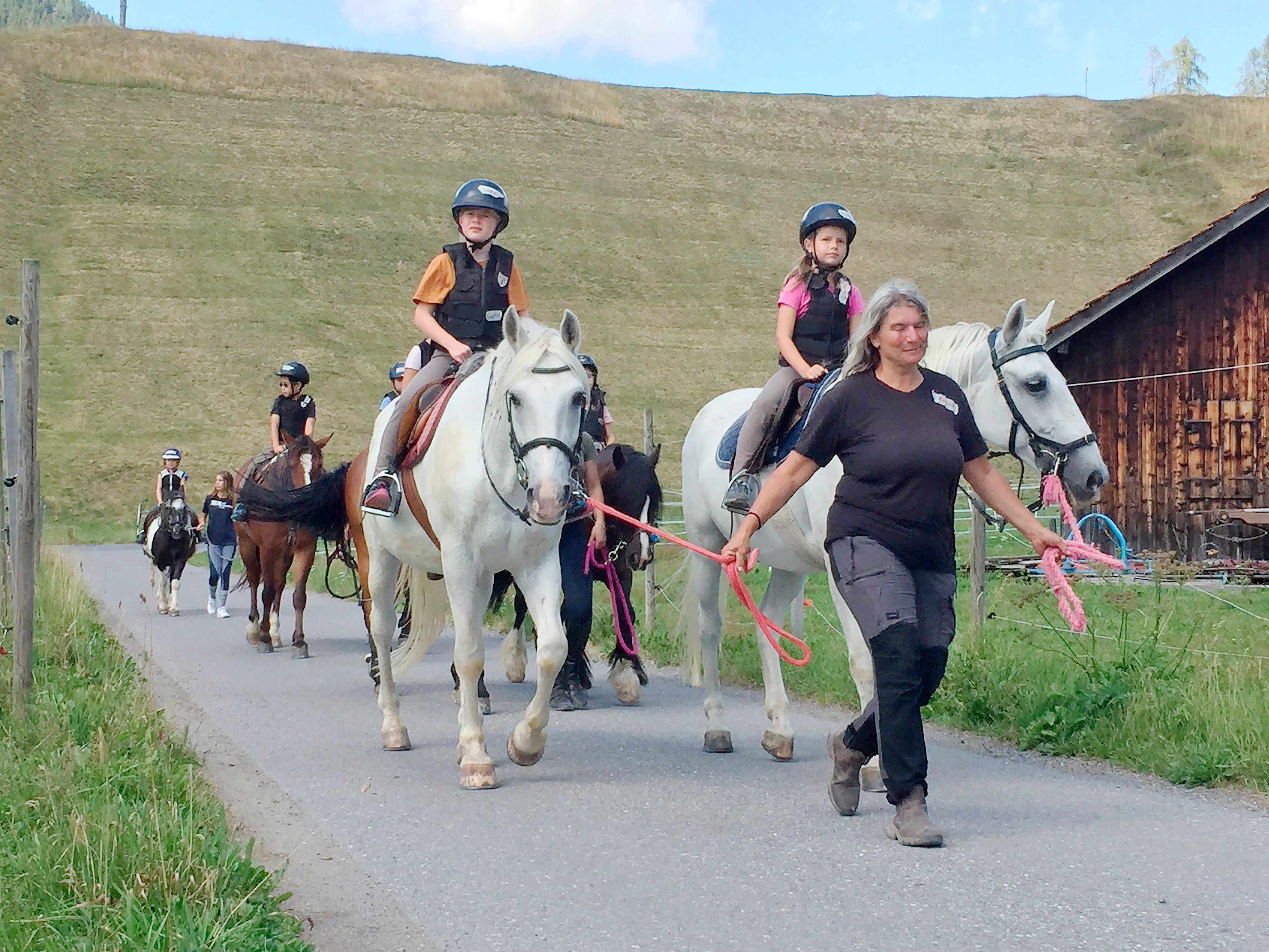 Horseback riding in Davos