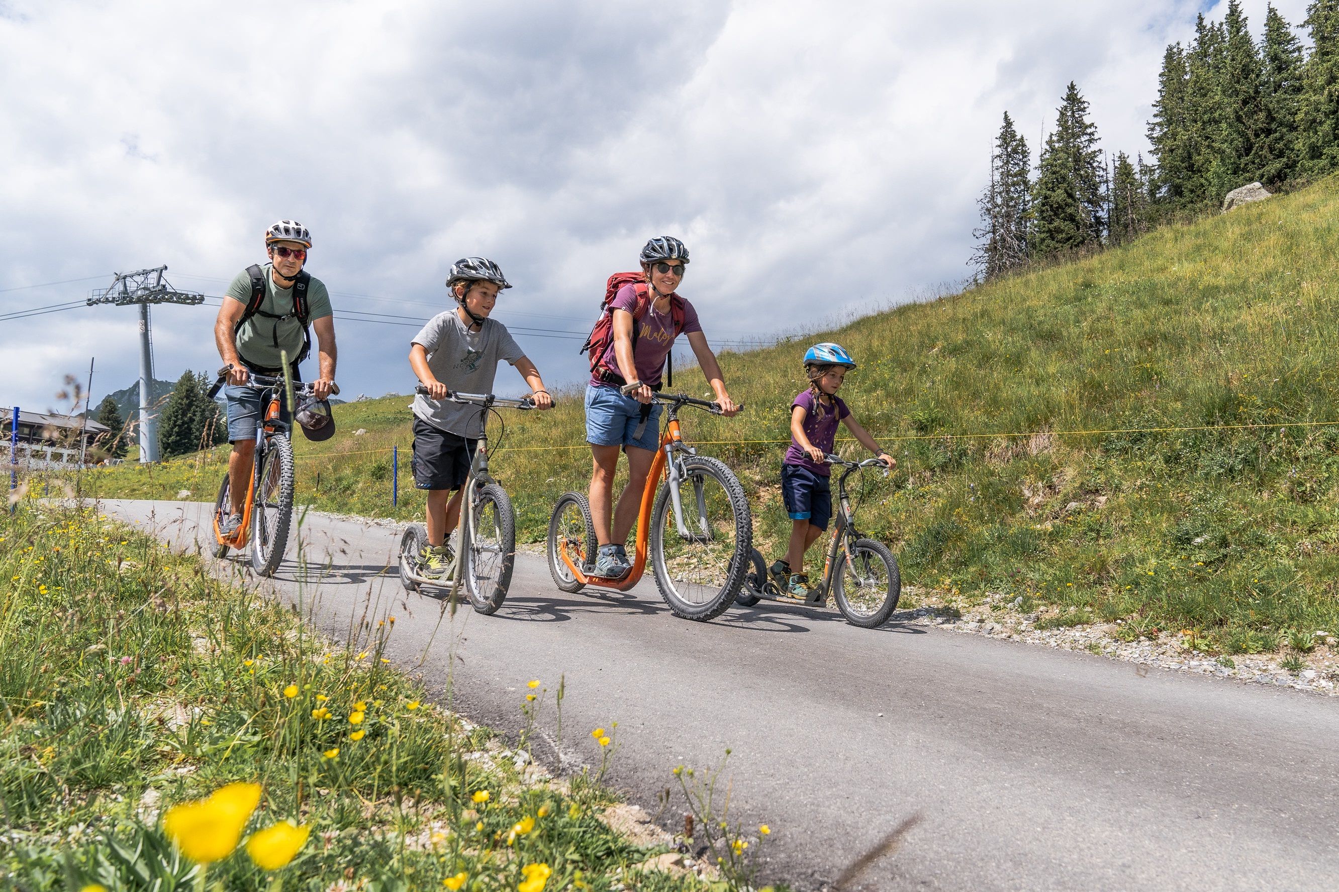 Madrisa Trottinettplausch für Familien