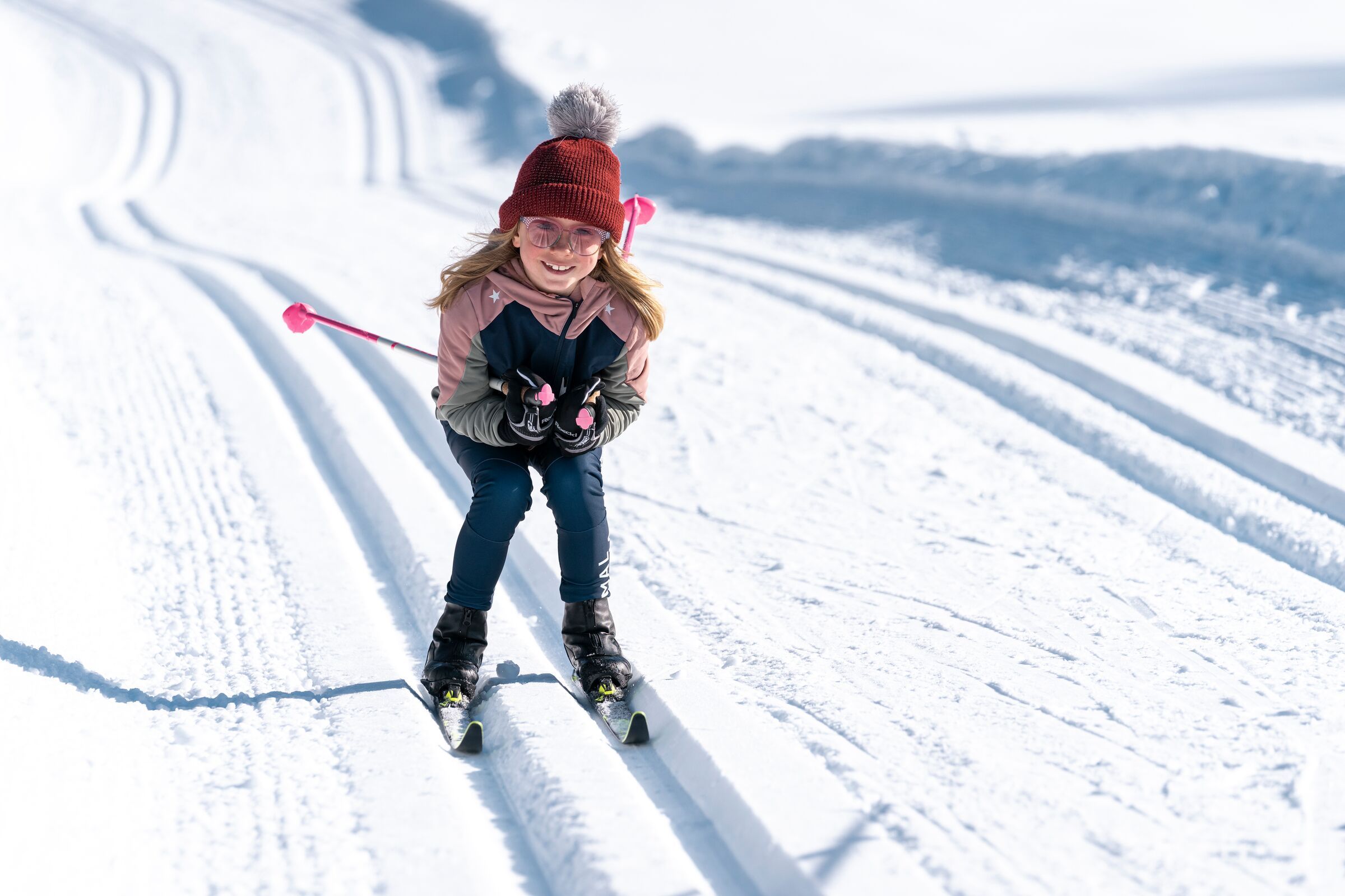 Nordic Familie im Winter