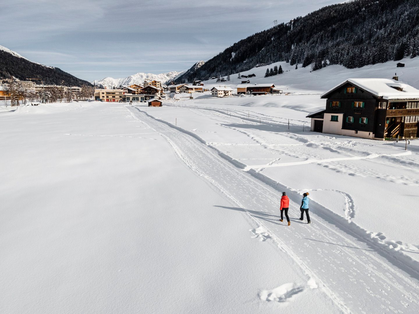 Winterwandern Hohe Promenade in Davos