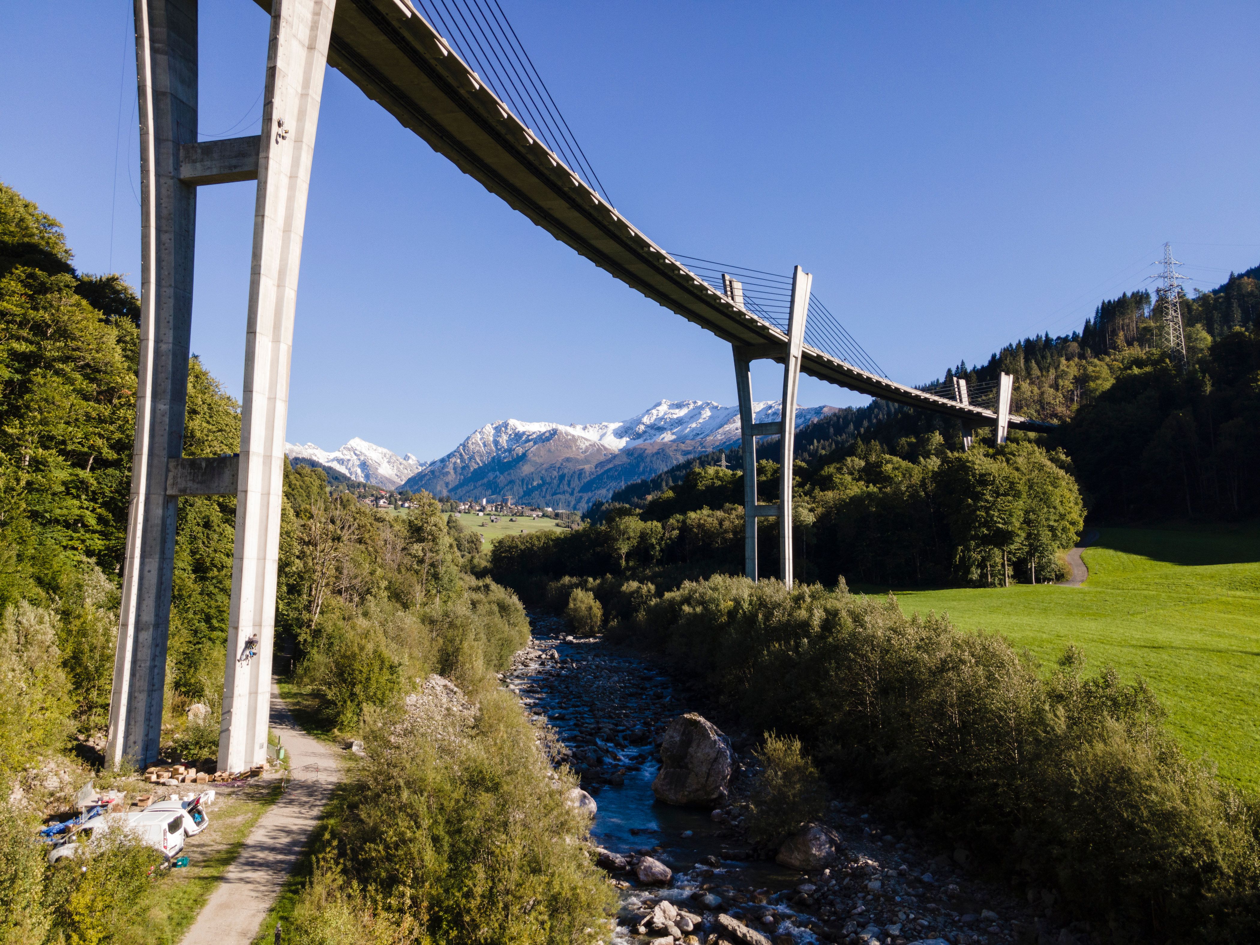 Kletterpark «Sunnibergbrücke Climbing» in Klosters