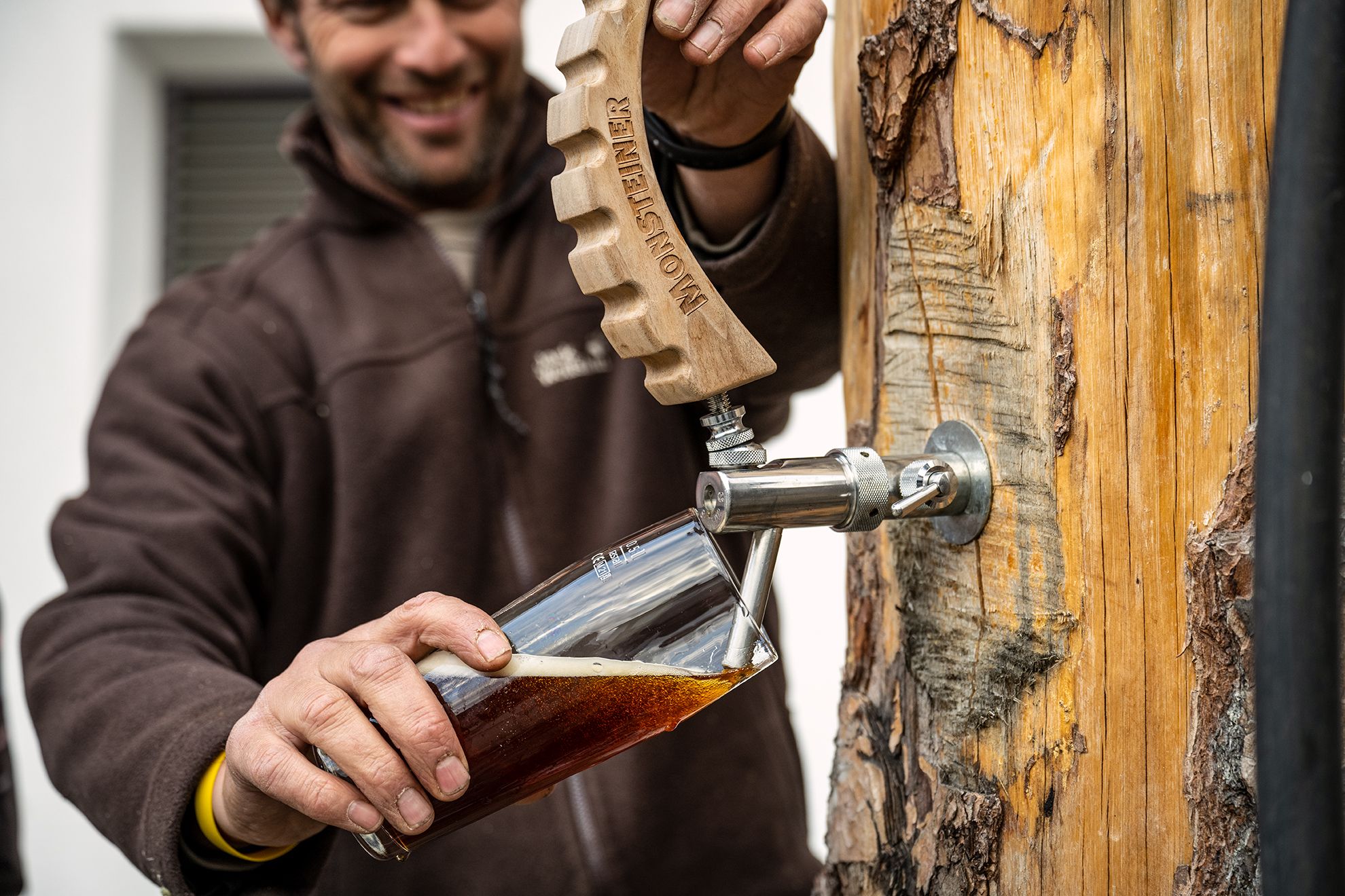 Brauerei Monstein Zapfhahn Monsteiner Bier Monstein