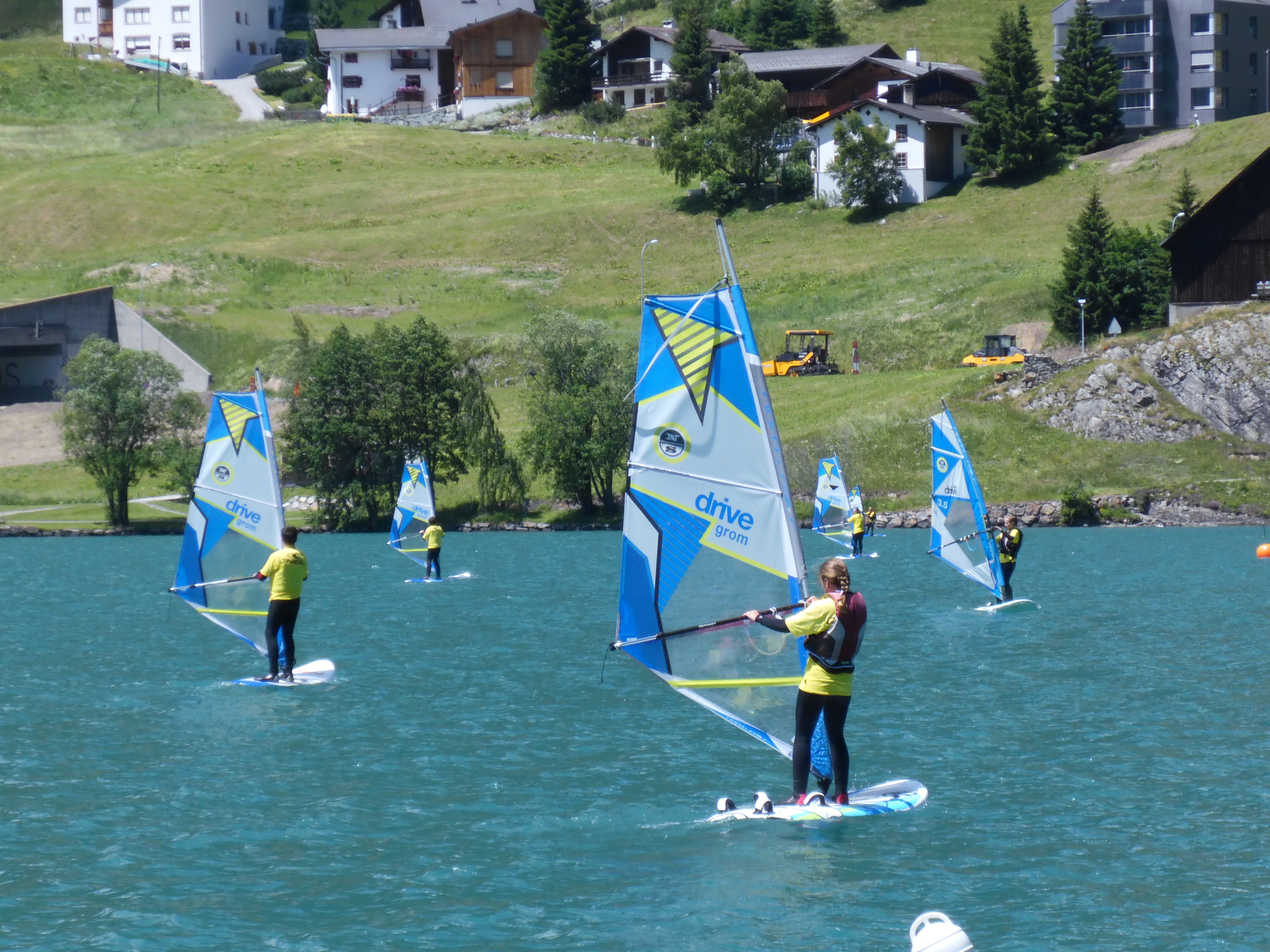 Windsurfing in Davos