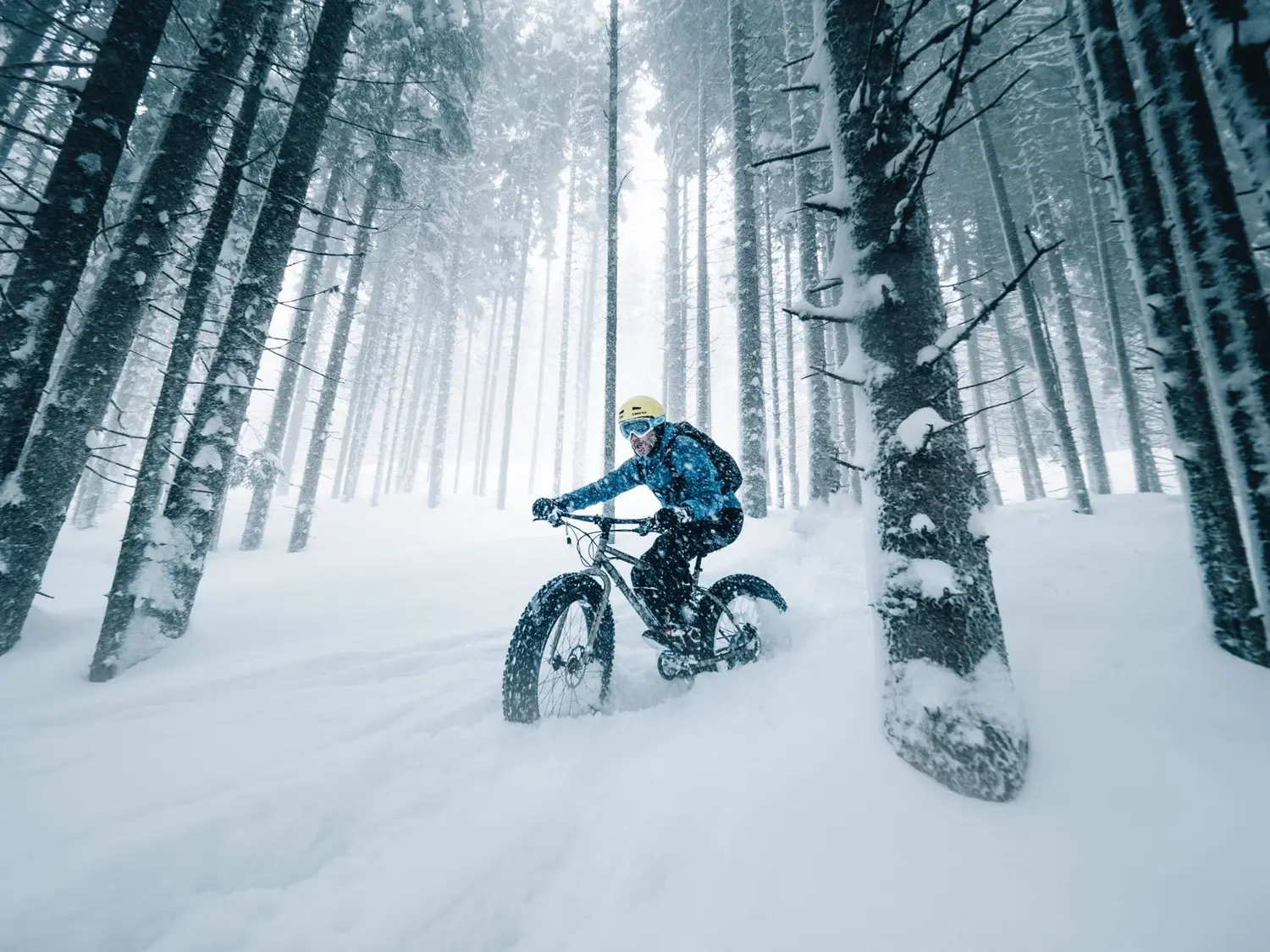 Fatbiken in Pischa, Davos