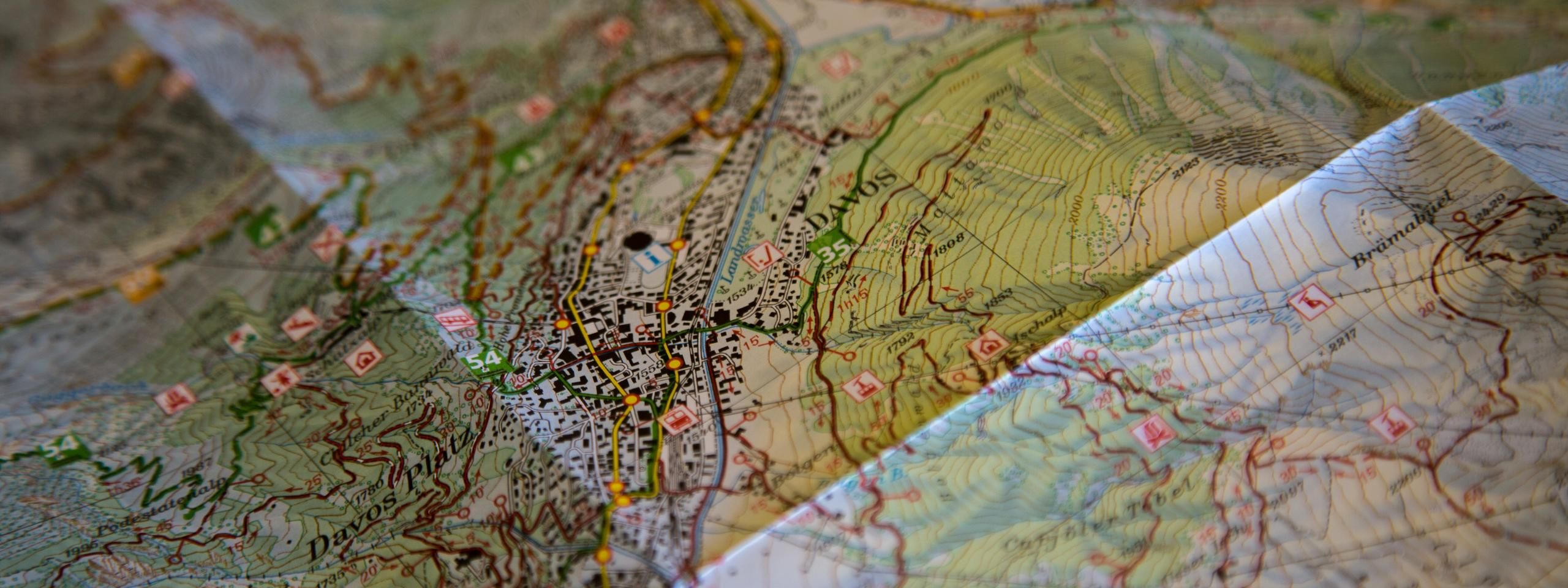 Wanderkarte-Symbolbild