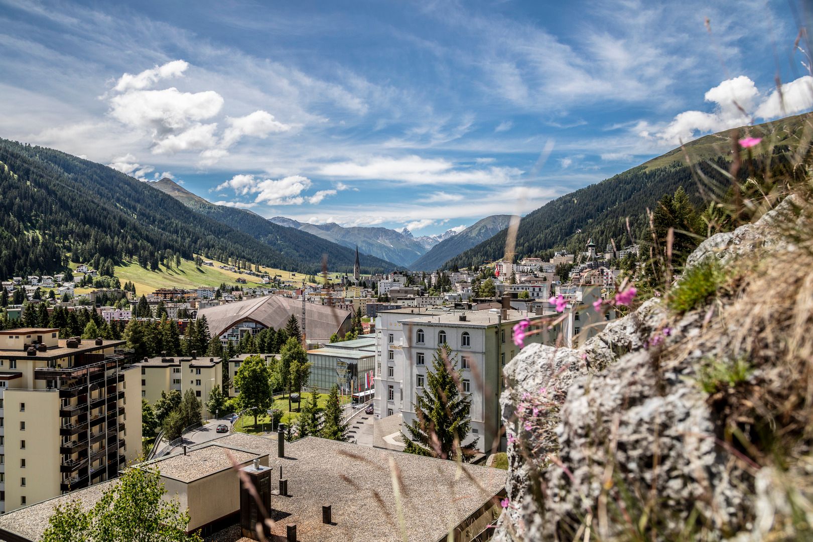 Davos Sommer Stadt