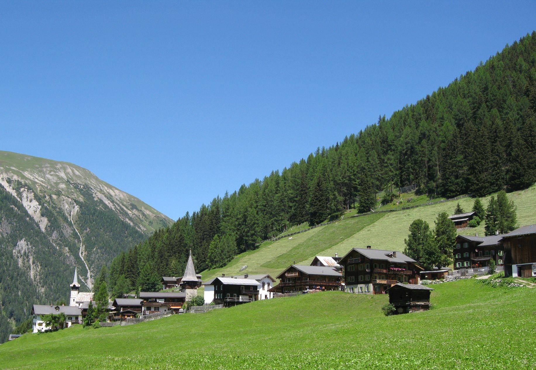Monstein in Davos im Sommer