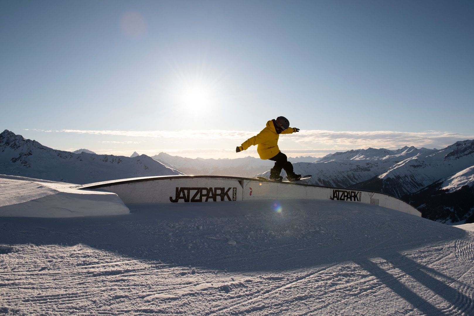 Davos Klosters Snowboard Snowboarder Winter Park