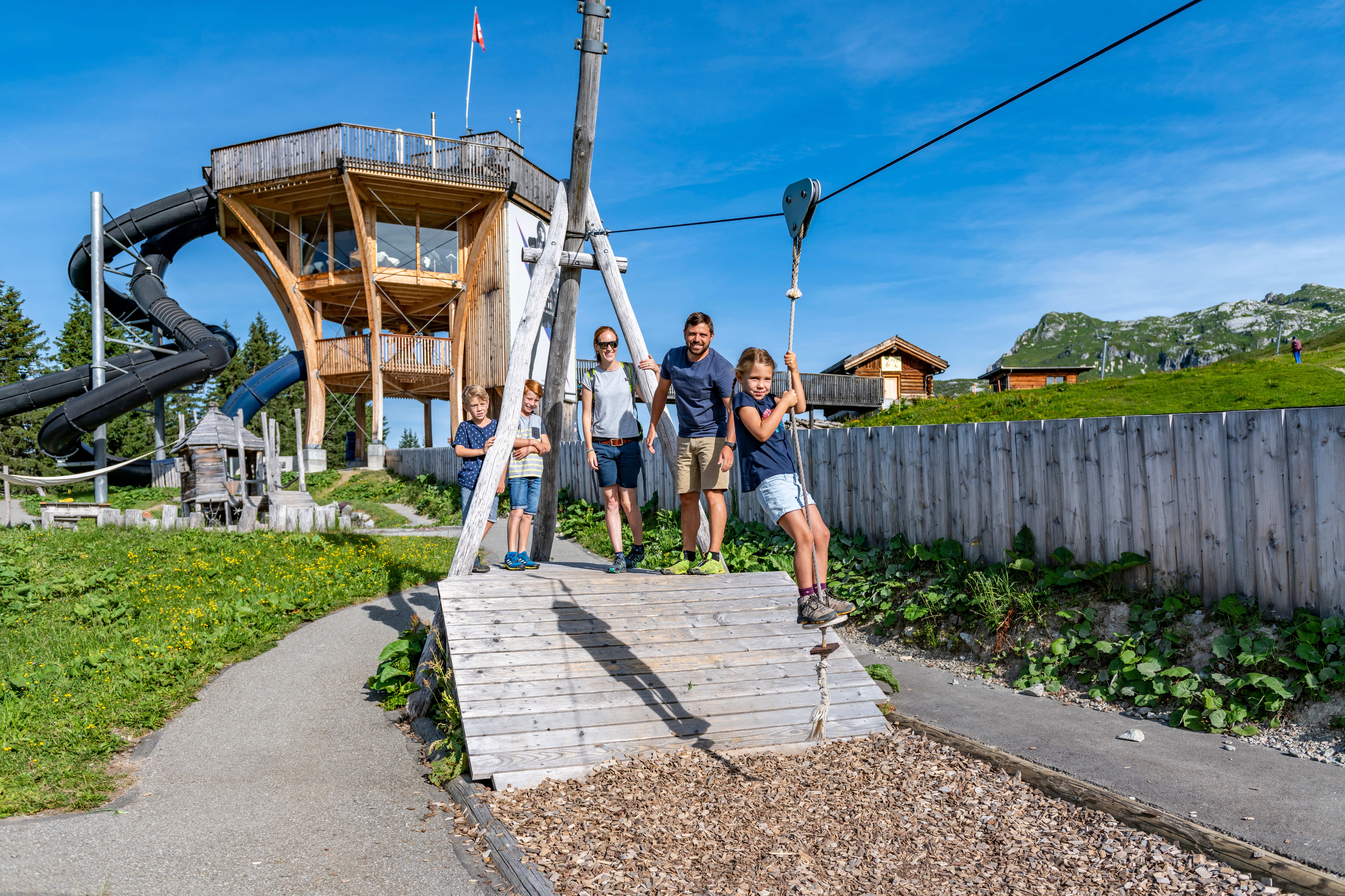 Madrisa Land Sommer Familien Outdoor Berge Sommer