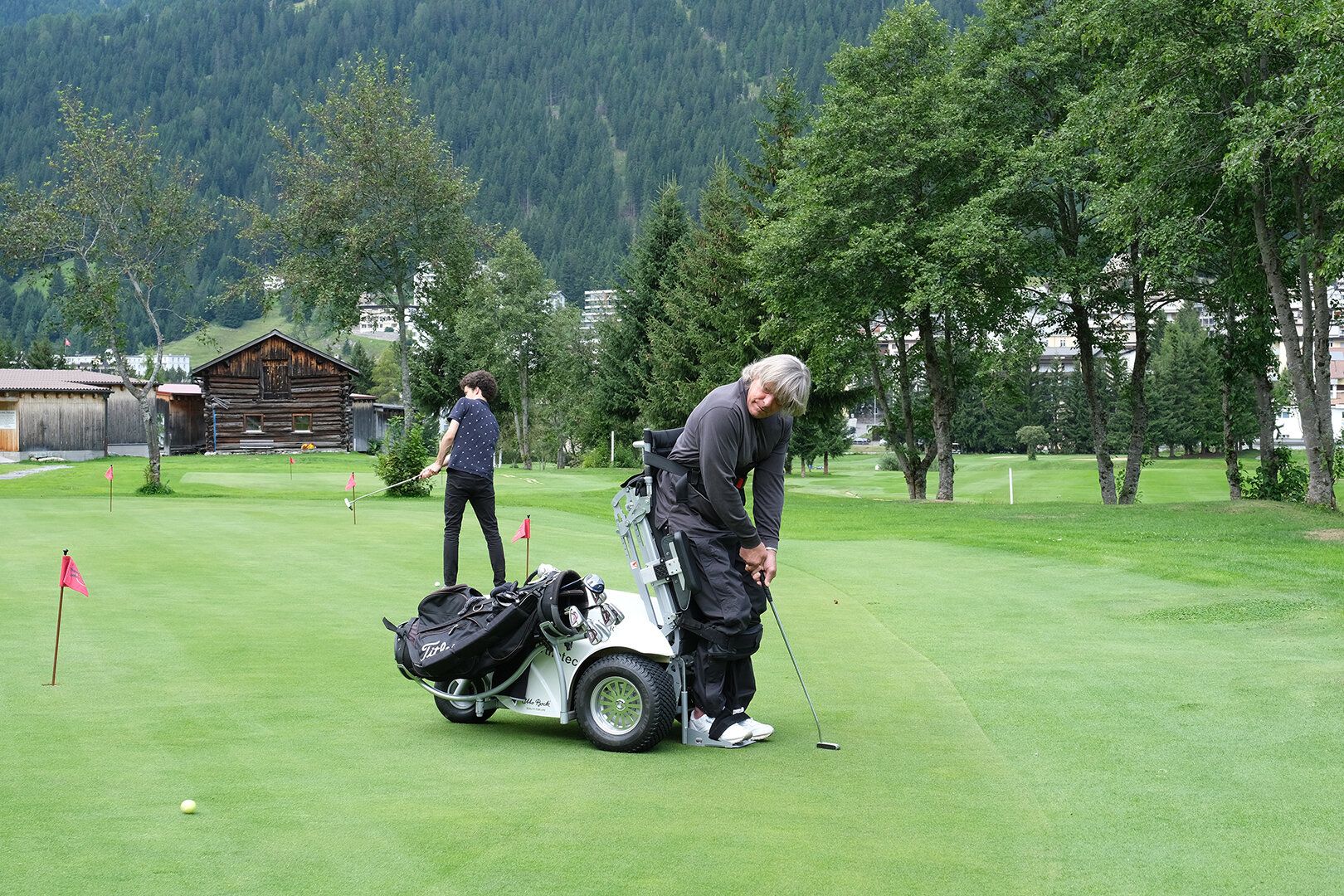 Golf barrierefreie Ferien in Davos Rollstuhl