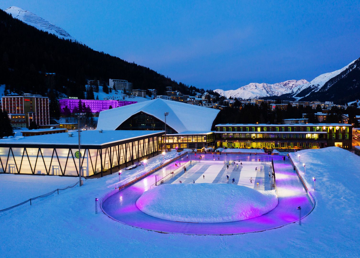Eistraum Davos, Eislaufen, Eisbahnen, Davoser Sportzentrum, Curling, Eisstockschiessen