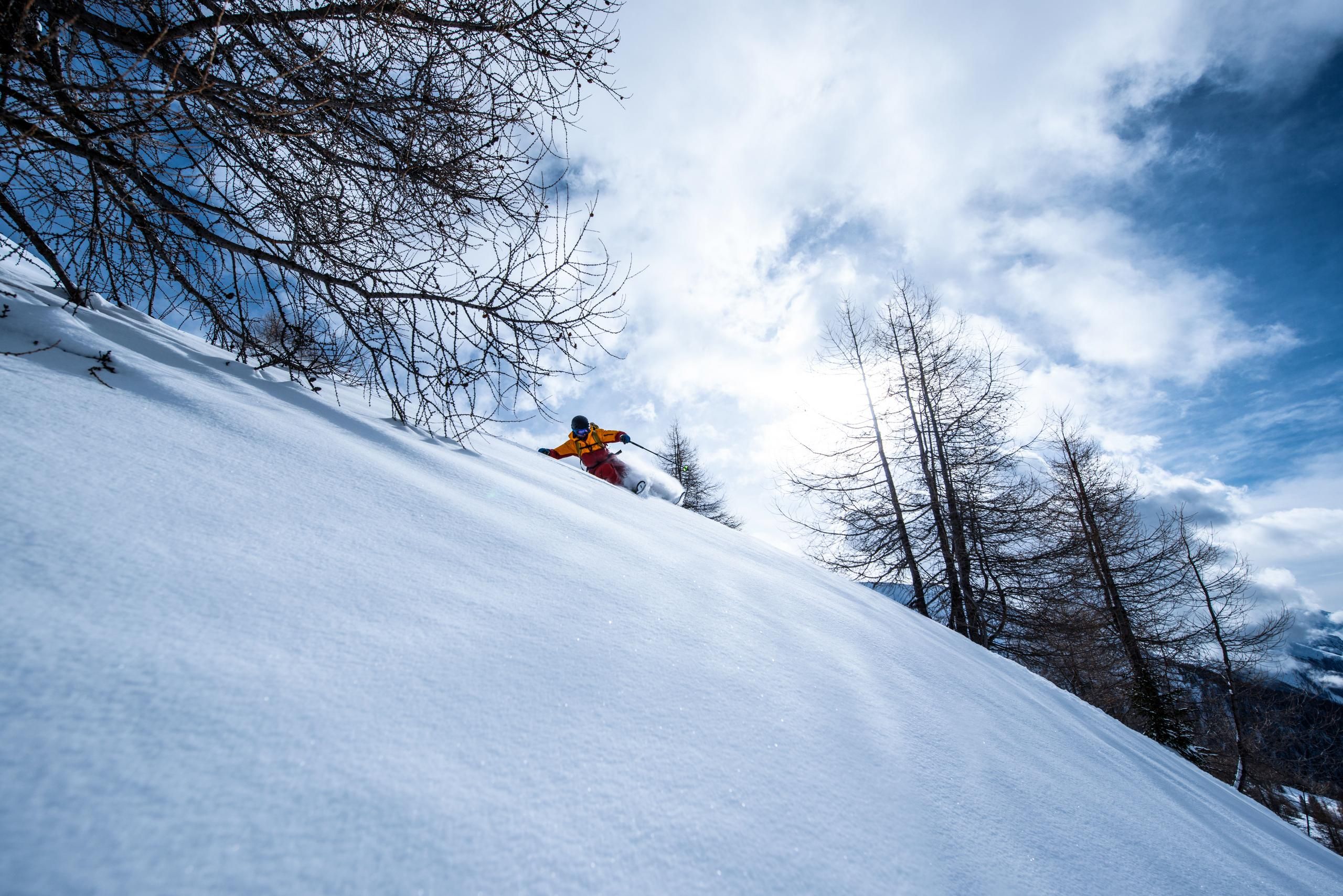 Backcountry Freeride Winter Davos Freerider Berge Schnee